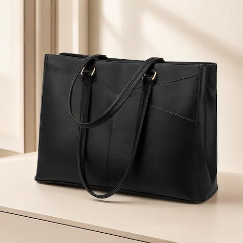 LOVEVOOK structured laptop tote bag for women